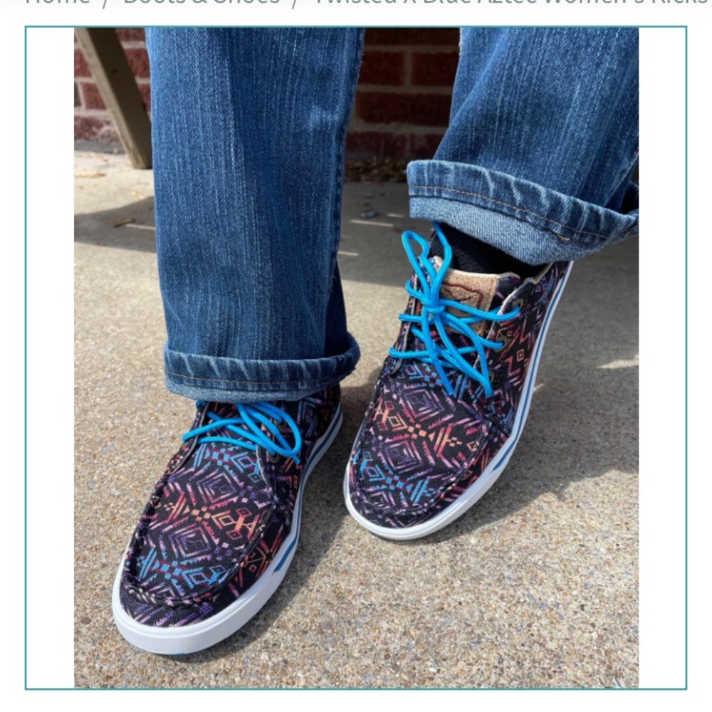 Twisted X Hooey Loper Sneaker / Boat Shoe. Fits Women’s size 9